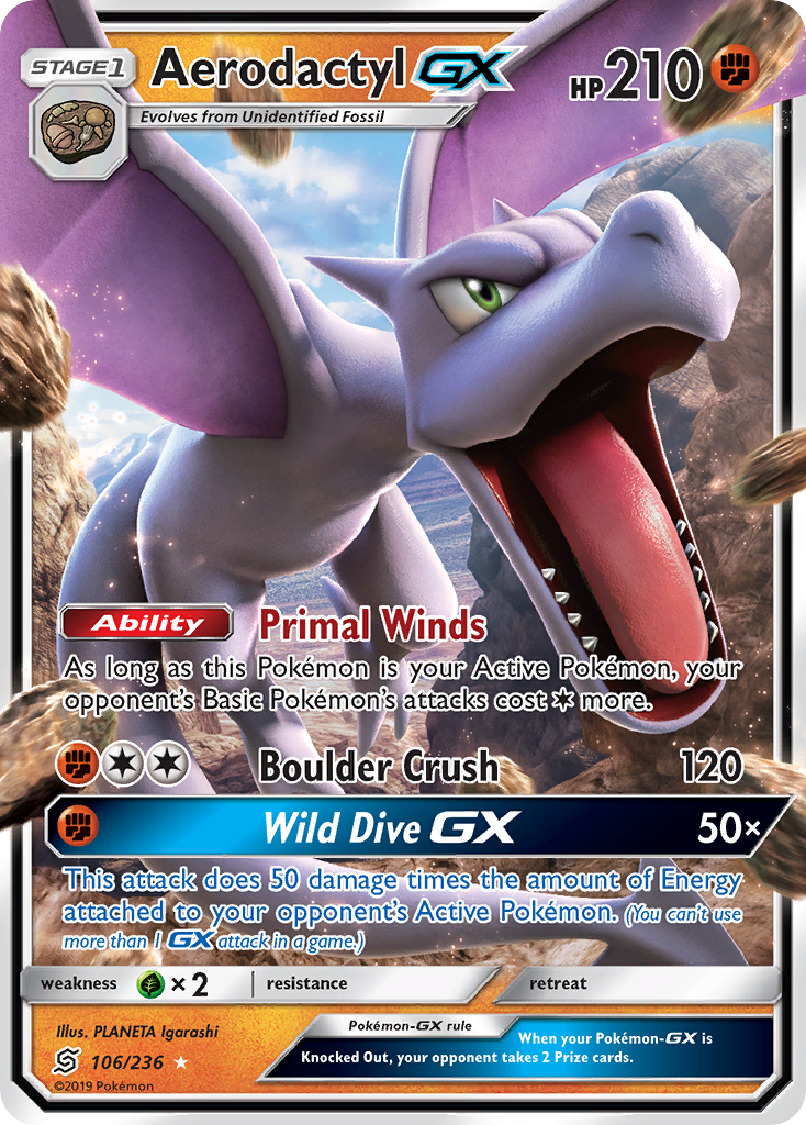 Aerodactyl-GX - 106/236 - Unified Minds