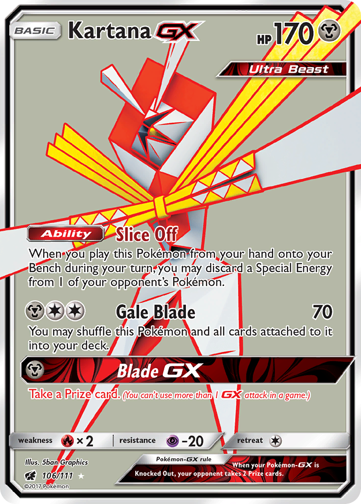 Kartana-GX - 106/111 - Crimson Invasion