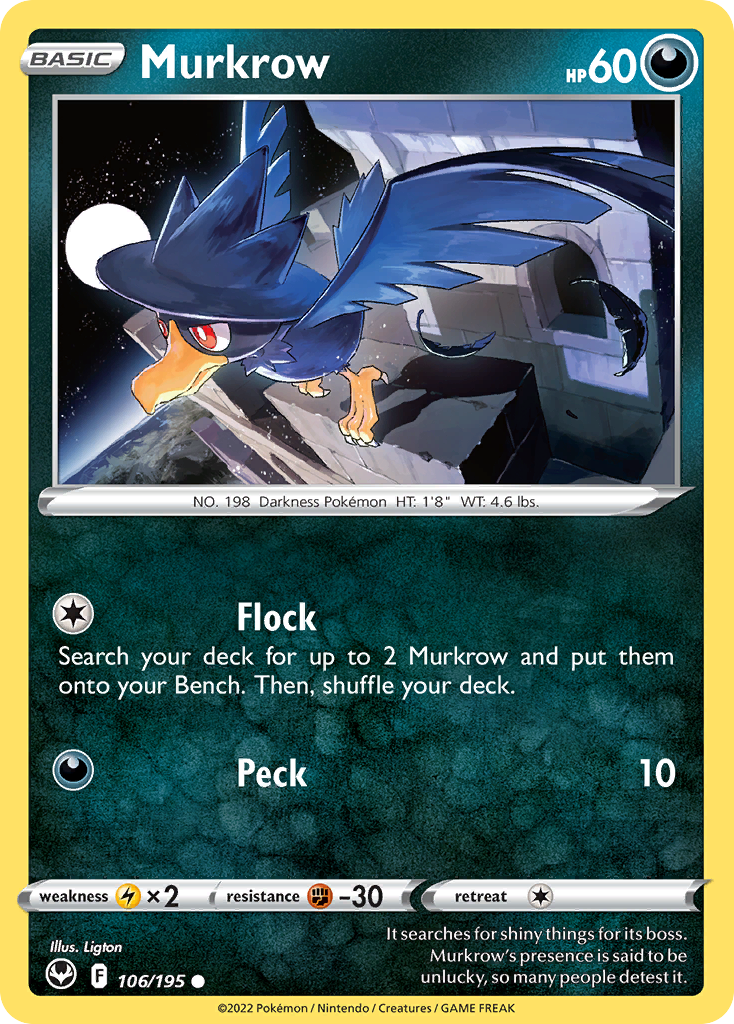 Murkrow - 106/195 - Silver Tempest