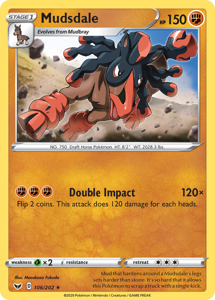 Mudsdale - 106/202 - Sword & Shield