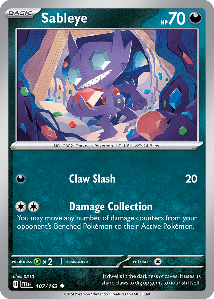 Sableye - 107/162 - Temporal Forces