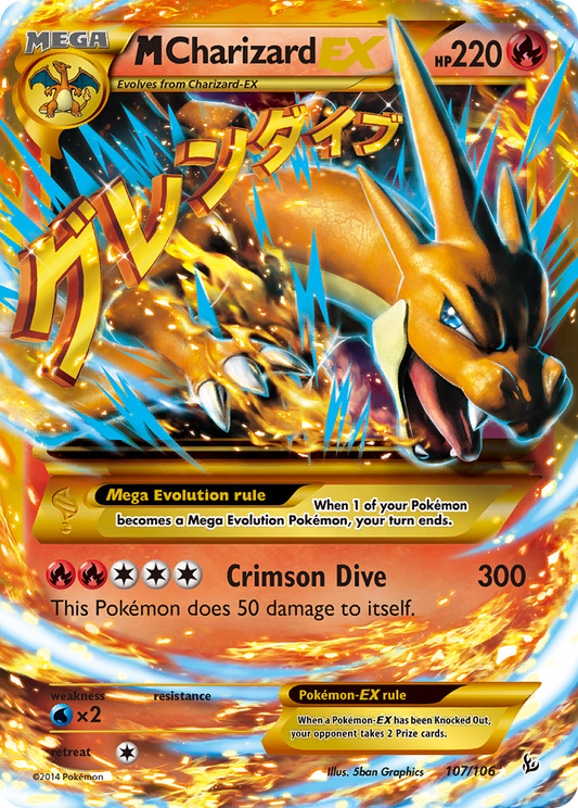 M Charizard-EX - 107/106 - Flashfire