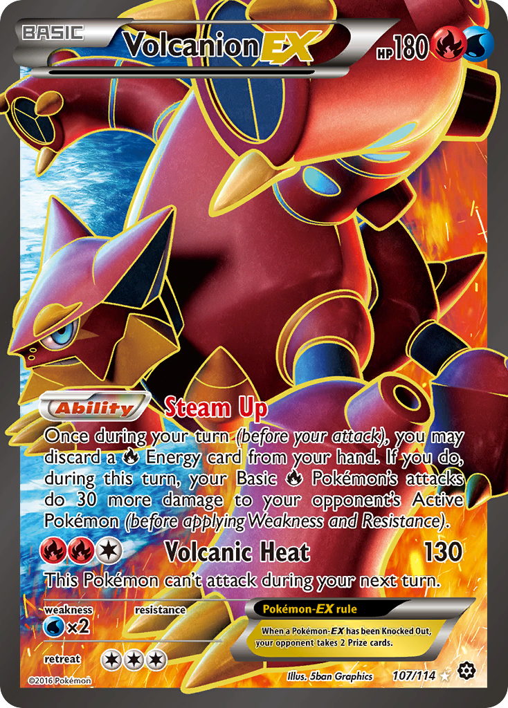 Volcanion-EX - 107/114 - Steam Siege