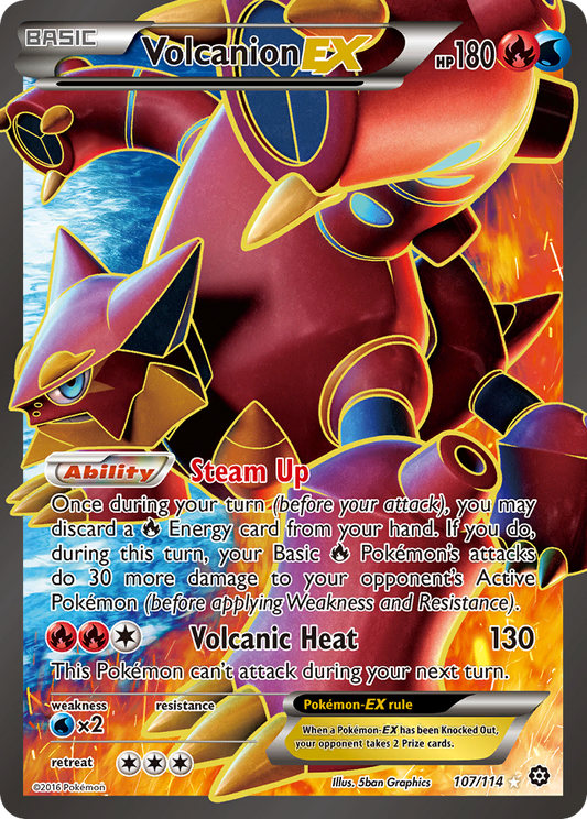 Volcanion-EX - 107/114 - Steam Siege