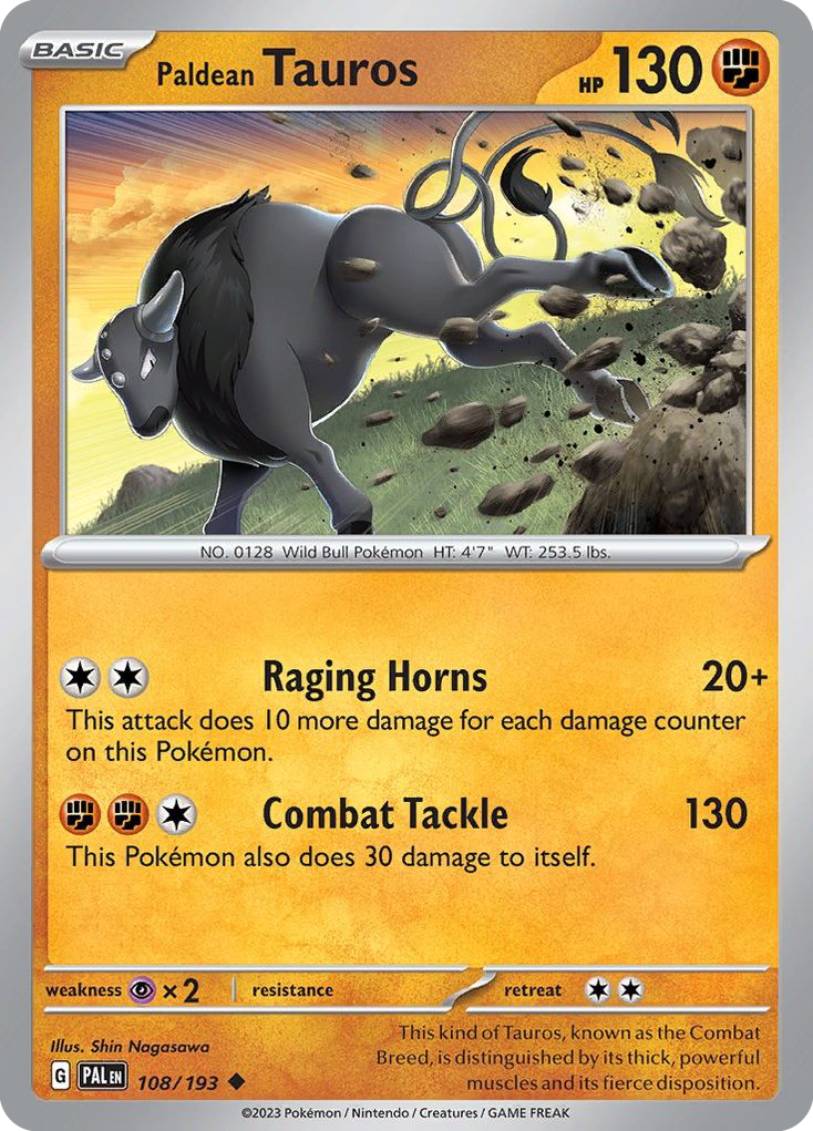 Paldean Tauros - 108/193 - Paldea Evolved