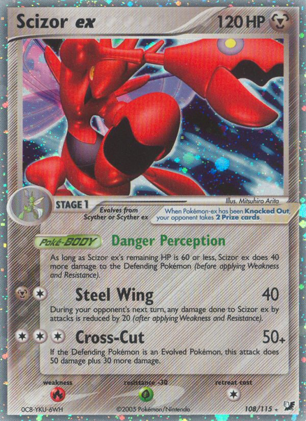 Scizor ex - 108/115 - Unseen Forces