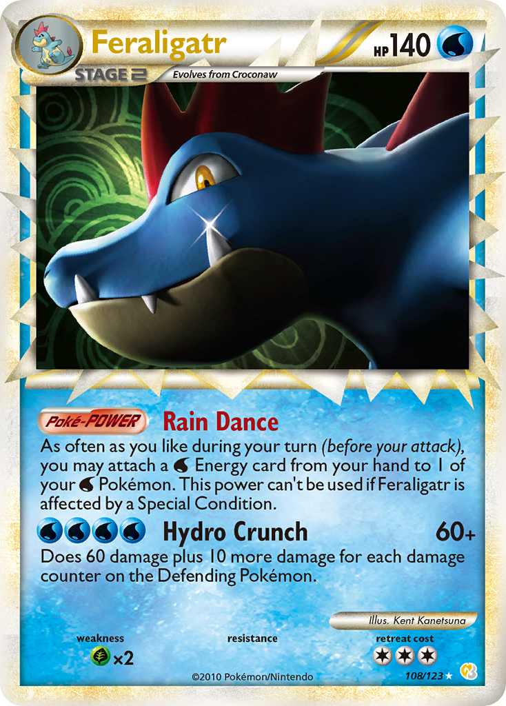 Feraligatr - 108/123 - HeartGold & SoulSilver