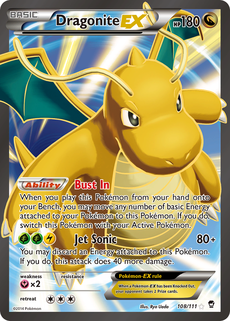 Dragonite-EX - 108/111 - Furious Fists