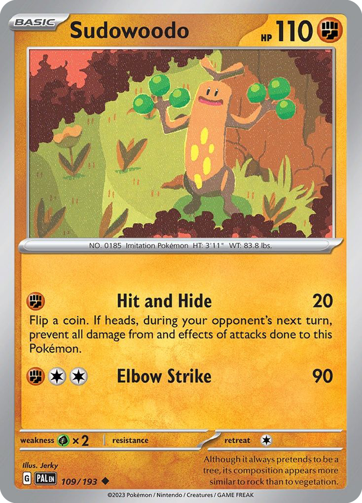 Sudowoodo - 109/193 - Paldea Evolved