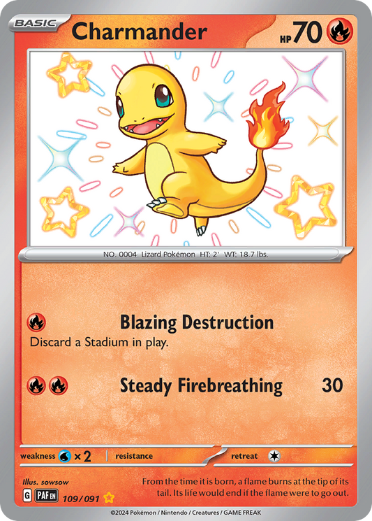 Charmander - 109/91 - Paldean Fates