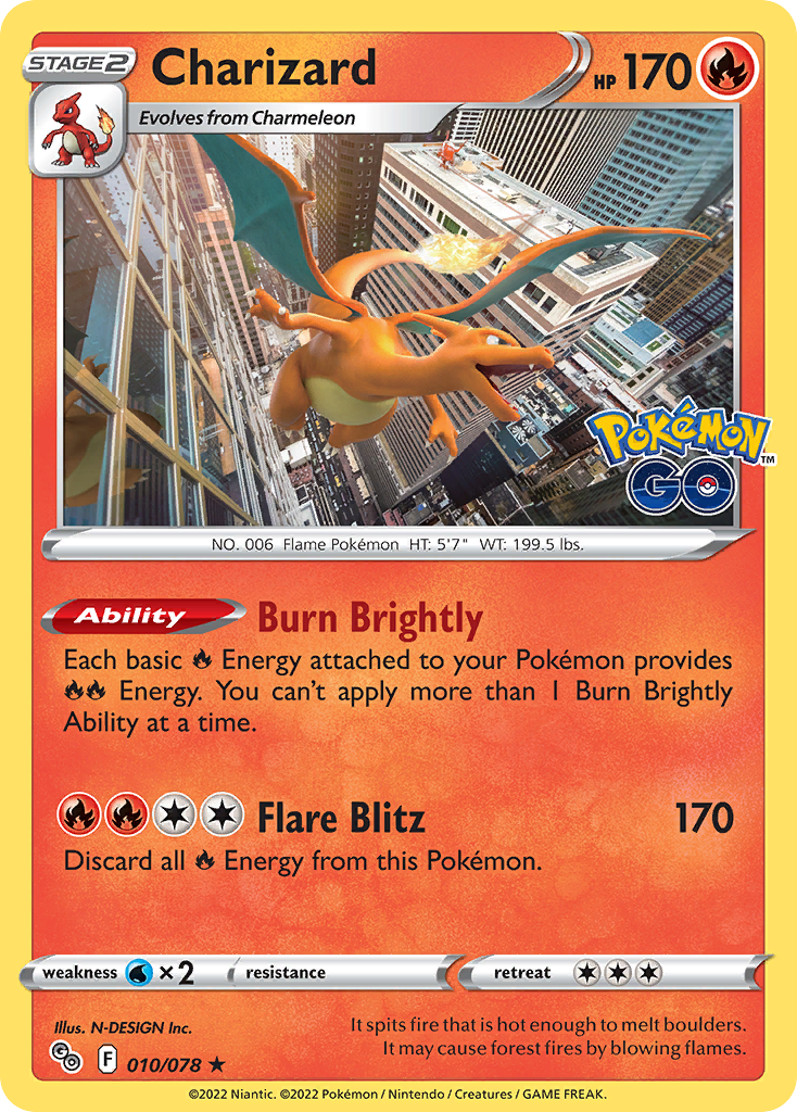 Charizard - 10/78 - Pokémon GO