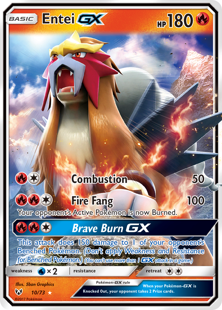 Entei-GX - 10/73 - Shining Legends