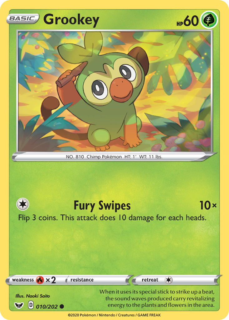 Grookey - 010/202 - Sword & Shield