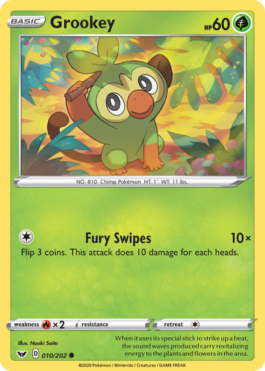 Grookey - 010/202 - Sword & Shield