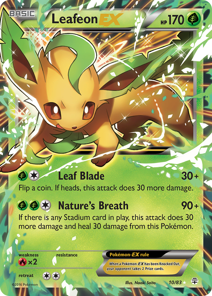 Leafeon-EX - 10/83 - Generations