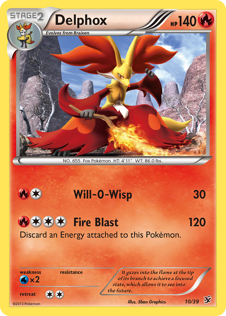 Delphox - 10/39 - Kalos Starter Set