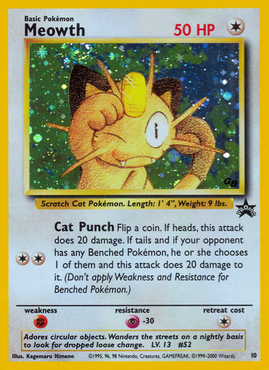 Meowth - 10/53 - Wizards Black Star Promos