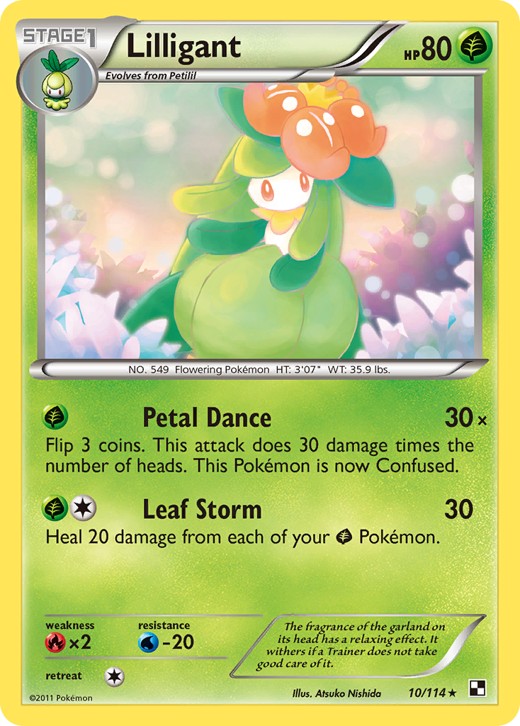 Lilligant - 010/114 - Black & White