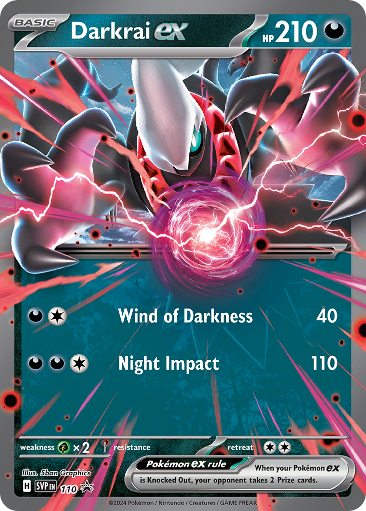 Darkrai ex - 110/165 - Scarlet & Violet Black Star Promos