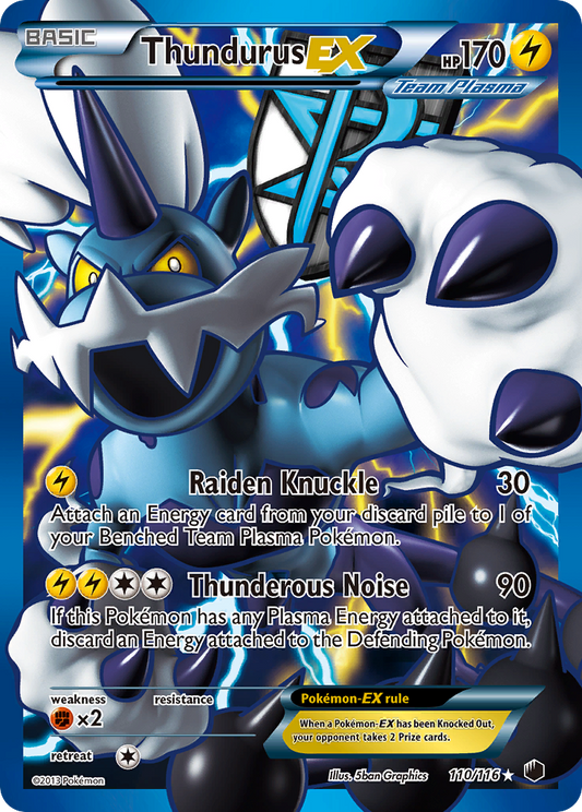 Thundurus-EX - 110/116 - Plasma Freeze