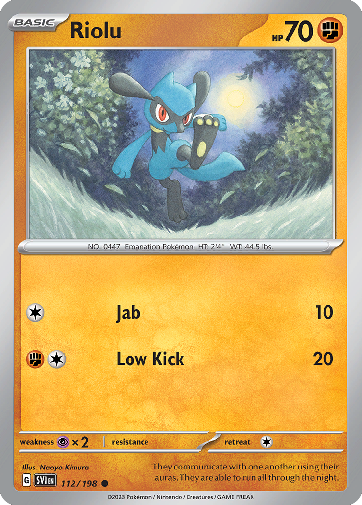 Riolu - 112/198 - Scarlet & Violet