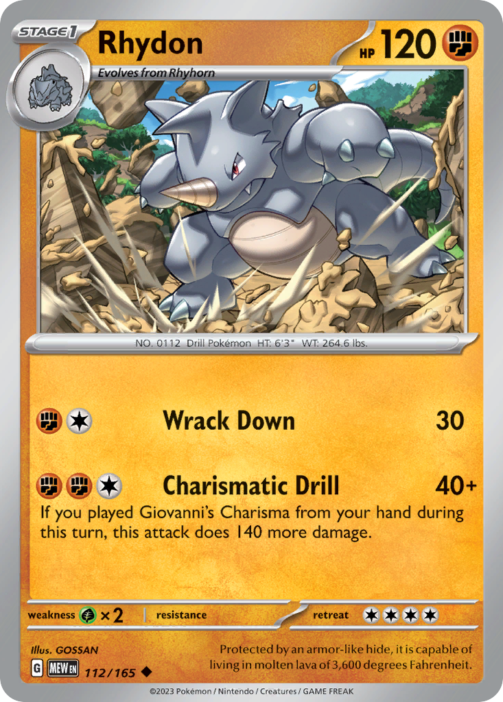 Rhydon - 112/165 - 151