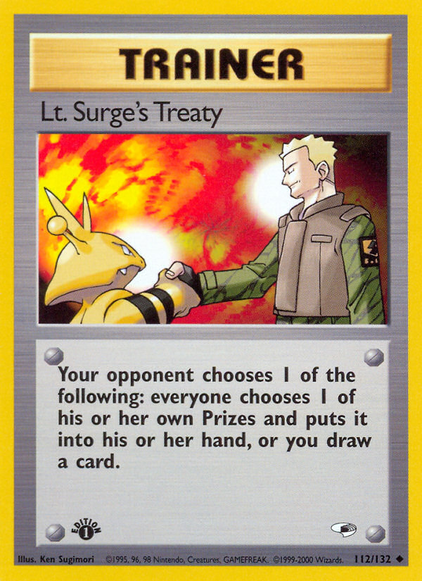 Lt. Surge's Treaty - 112/132 - Gym Heroes