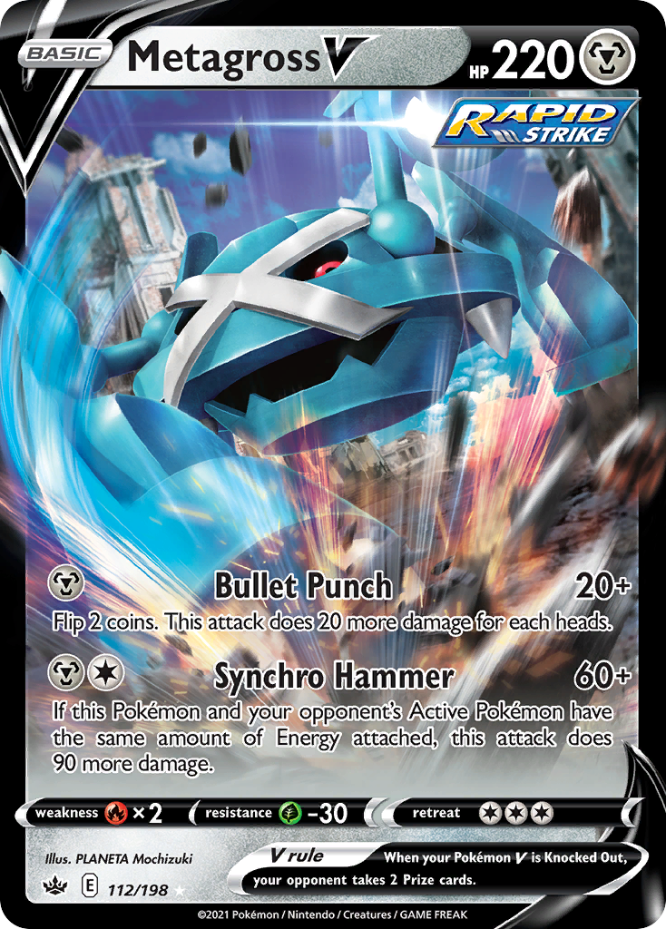 Metagross V - 112/198 - Chilling Reign