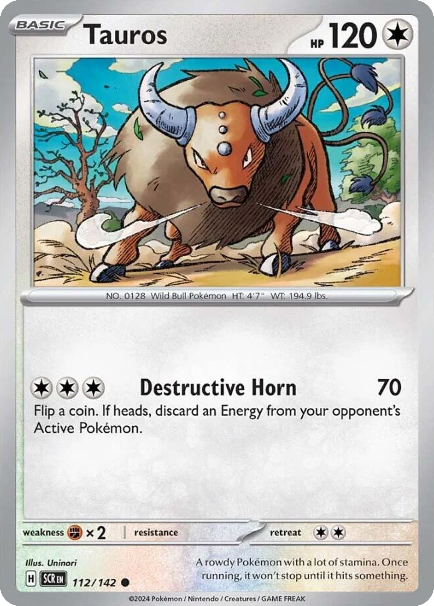 Tauros - 112/142 - Stellar Crown