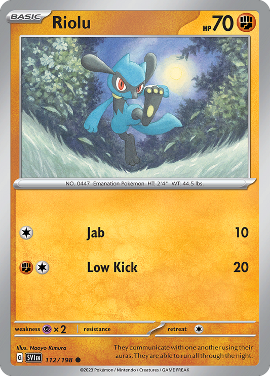 Riolu - 112/198 - Scarlet & Violet