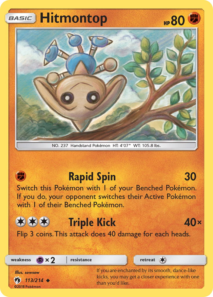 Hitmontop - 113/214 - Lost Thunder