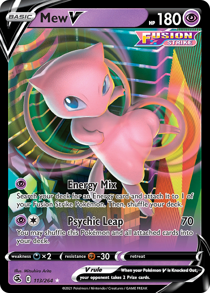 Mew V - 113/264 - Fusion Strike