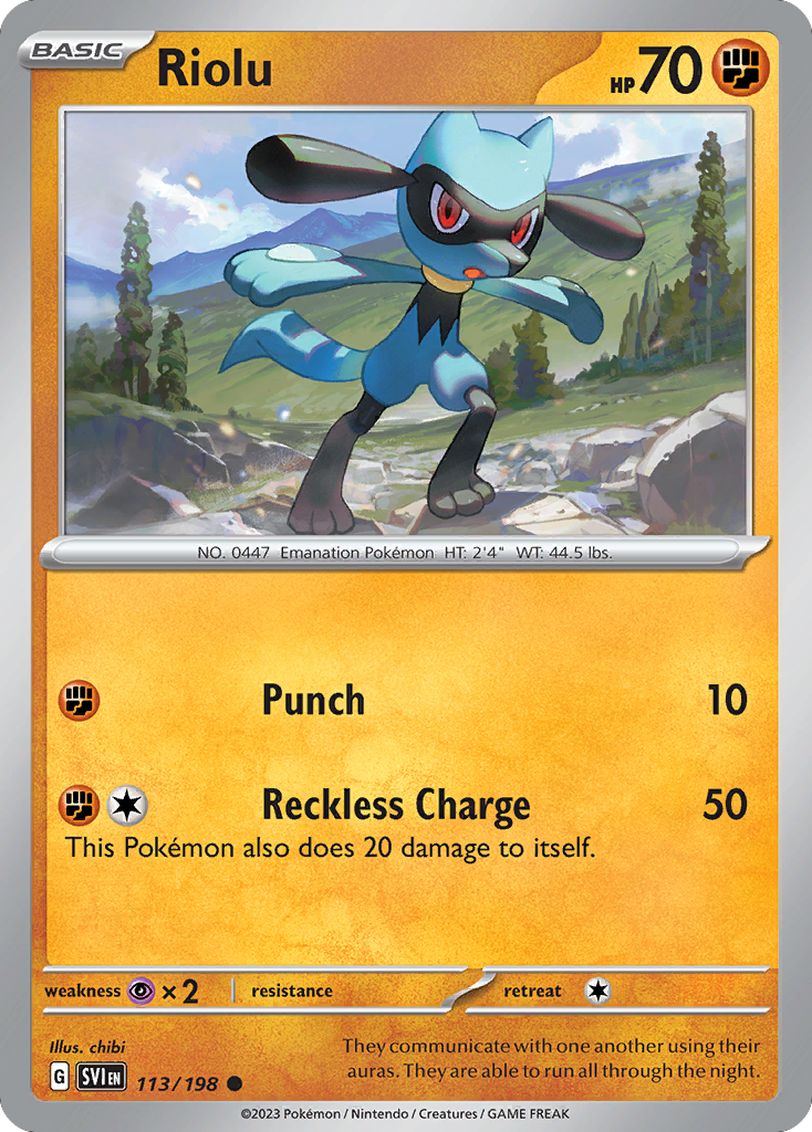 Riolu - 113/198 - Scarlet & Violet