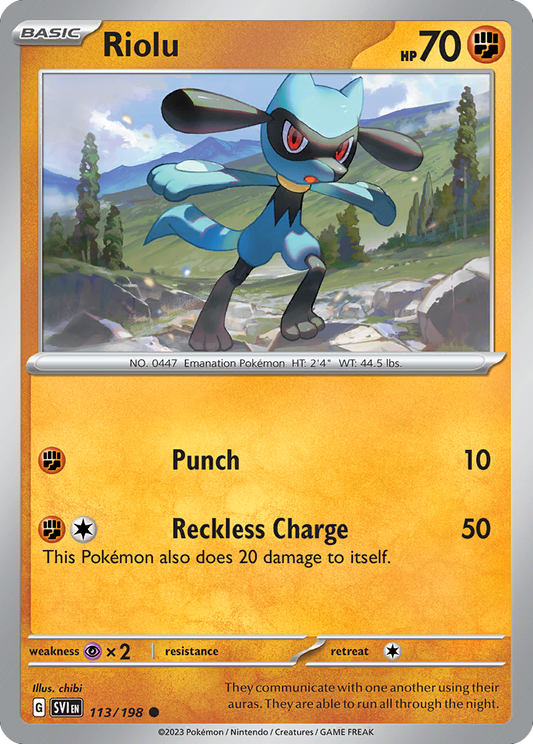 Riolu - 113/198 - Scarlet & Violet