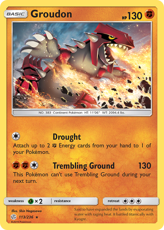 Groudon - 113/236 - Cosmic Eclipse