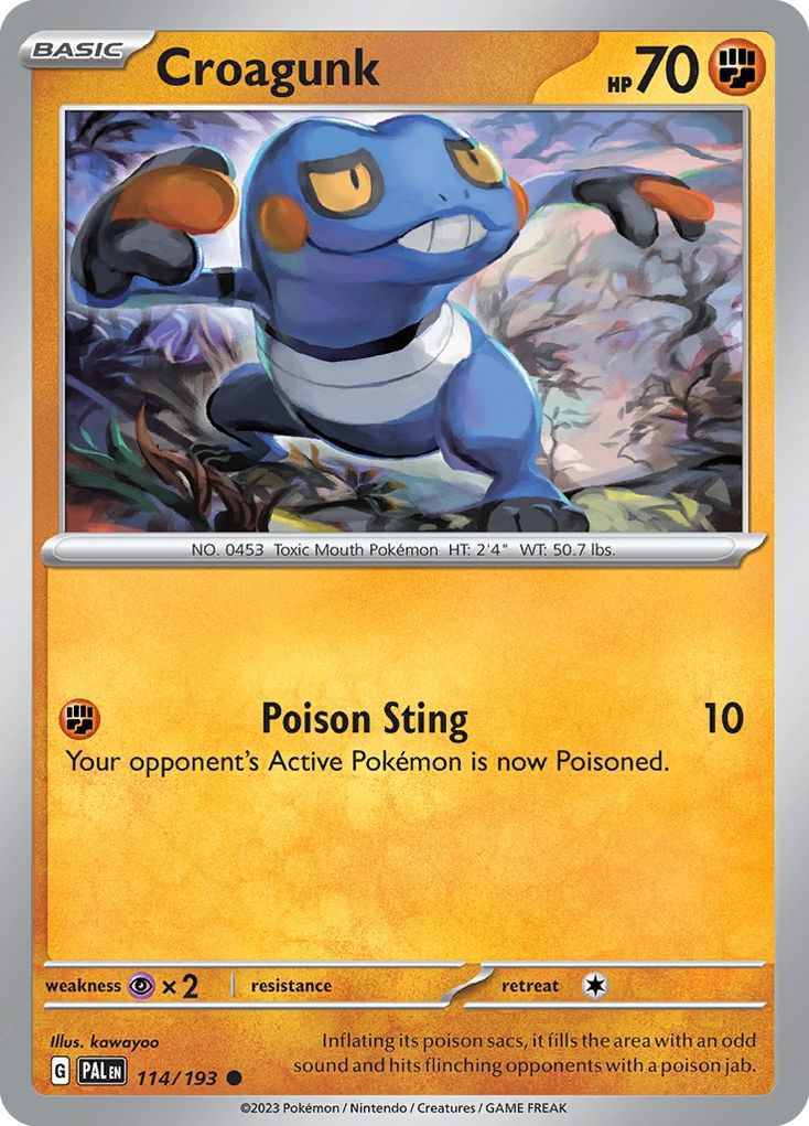 Croagunk - 114/193 - Paldea Evolved