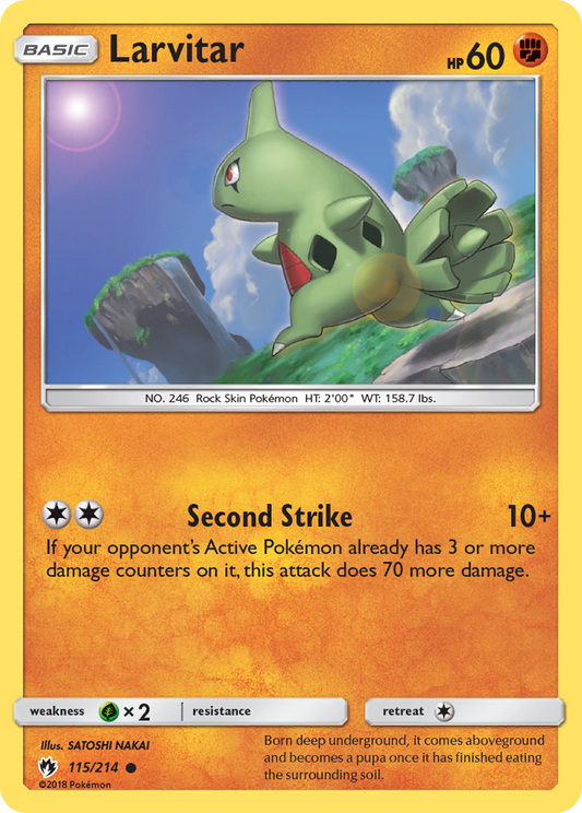 Larvitar - 115/214 - Lost Thunder