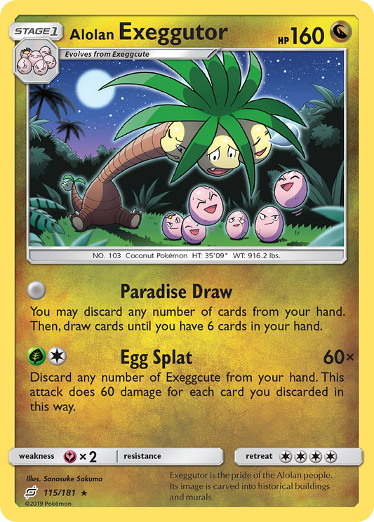 Alolan Exeggutor - 115/181 - Team Up