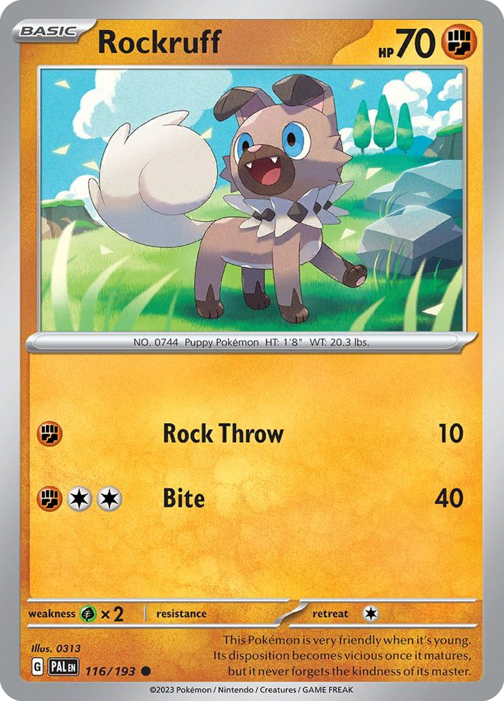 Rockruff - 116/193 - Paldea Evolved