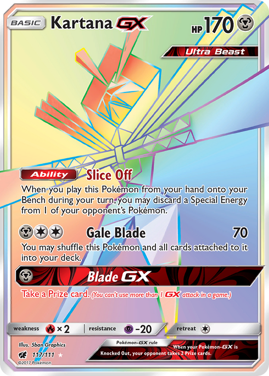 Kartana-GX - 117/111 - Crimson Invasion