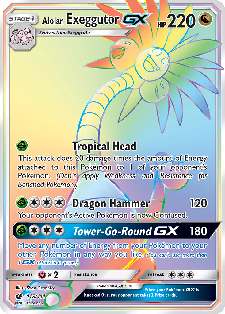 Alolan Exeggutor-GX - 118/111 - Crimson Invasion