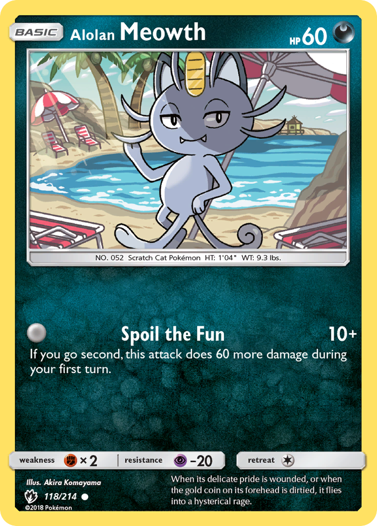 Alolan Meowth - 118/214 - Lost Thunder