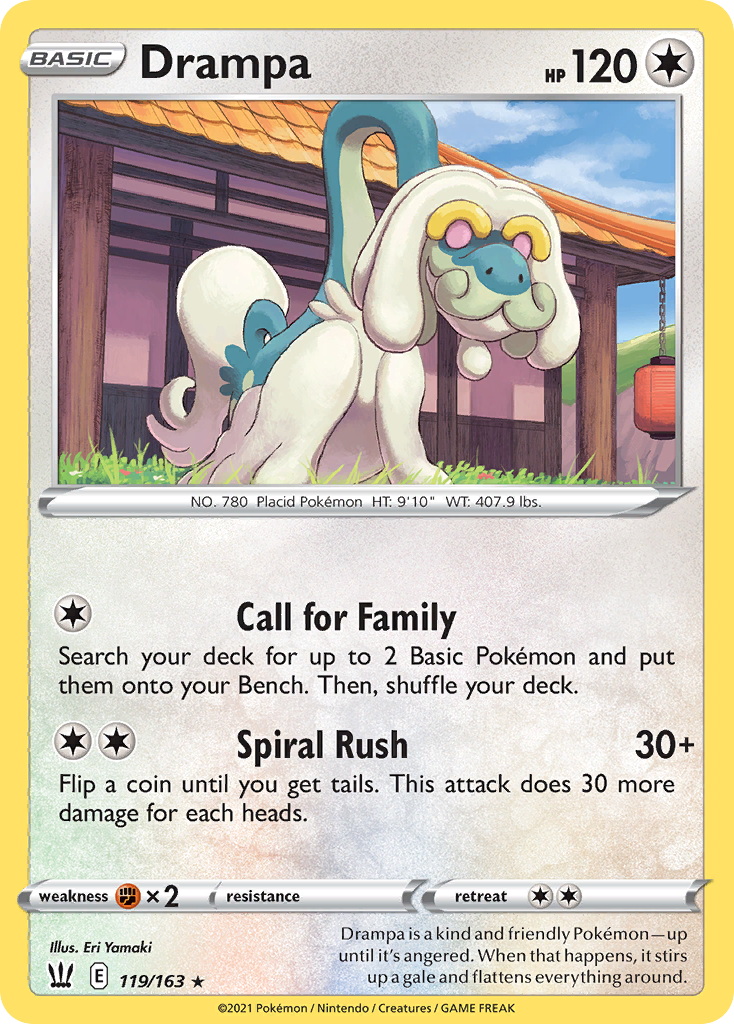 Drampa - 119/163 - Battle Styles