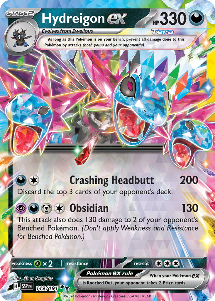 Hydreigon ex - 119/191 - Surging Sparks