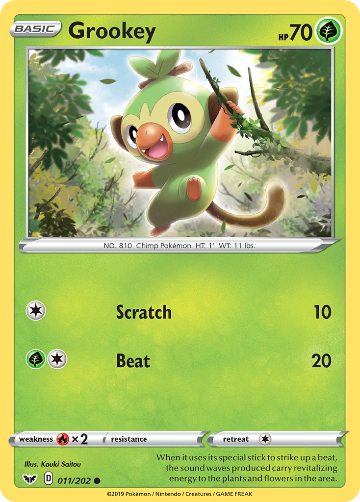 Grookey - 011/202 - Sword & Shield