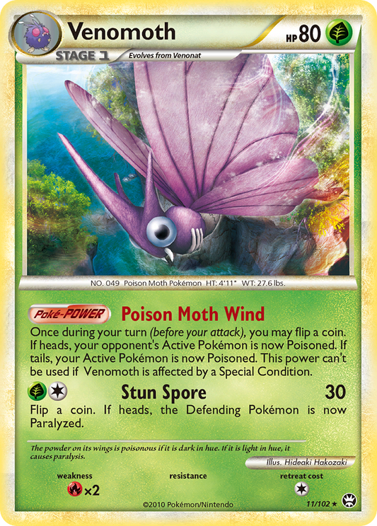 Venomoth - 011/102 - HS—Triumphant