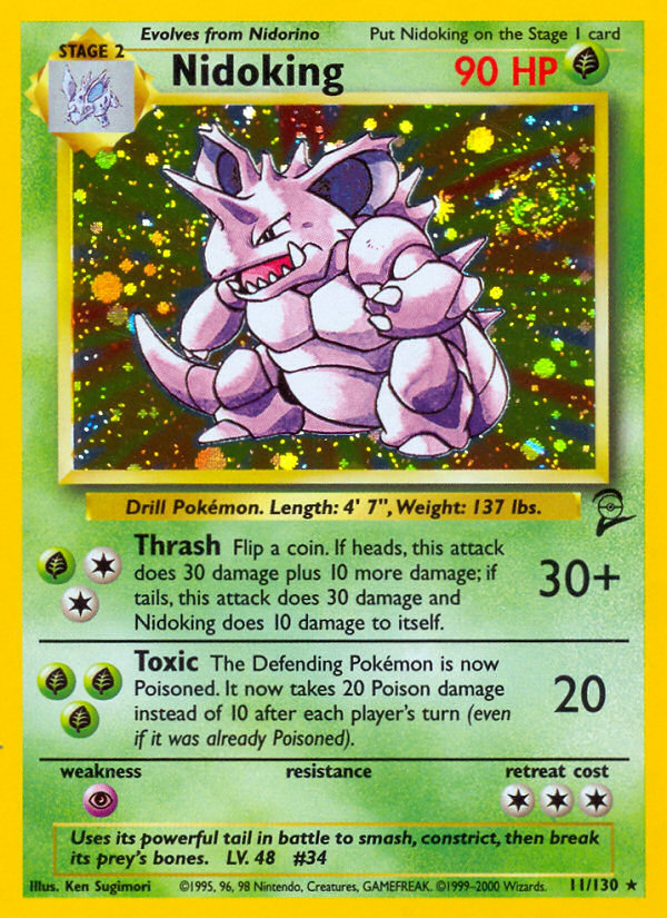 Nidoking - 011/130 - Base Set 2