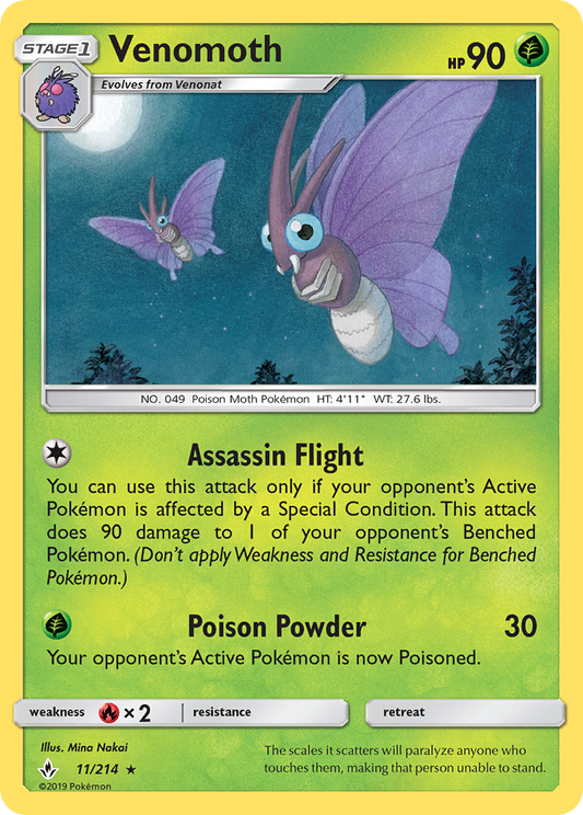 Venomoth - 011/214 - Unbroken Bonds