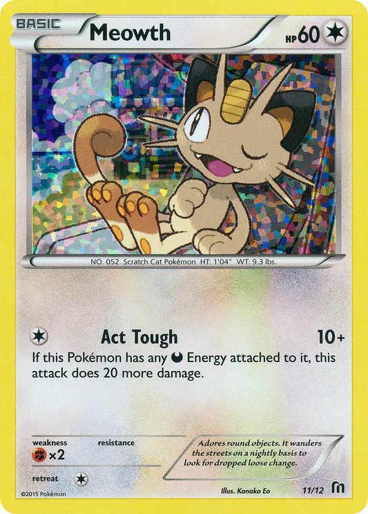 Meowth - 11/12 - McDonald's Collection 2016