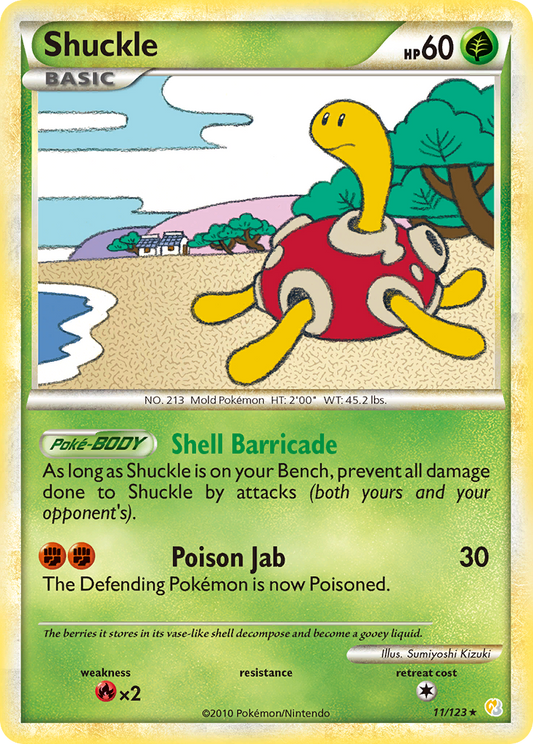 Shuckle - 011/123 - HeartGold & SoulSilver